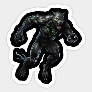 The Savage Stroll: A Panther's Unique Stride Sticker